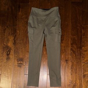 Olive Green Cargo Legging with Pockets